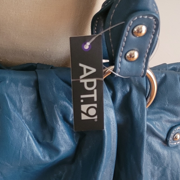 NWT APT 9 LAFAYETTE Turquoise Hobo Shoulder Bag - Picture 8 of 11